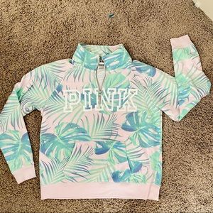 PINK quarter zip hoodie